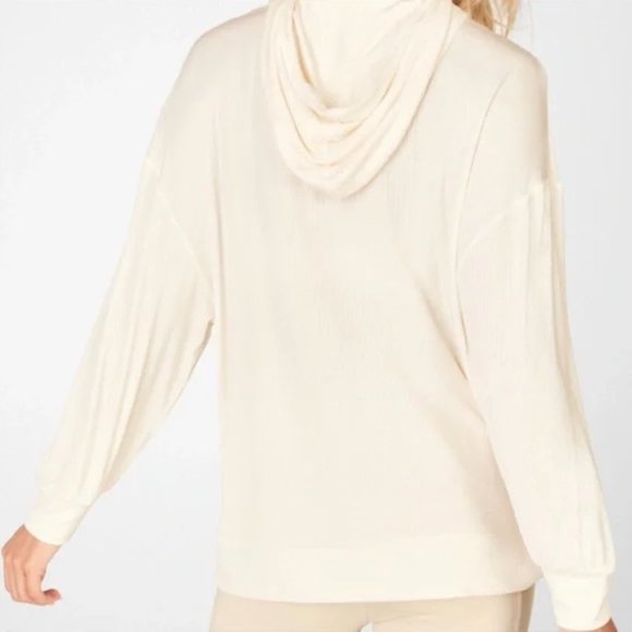 NWOT! Fabletics Dolman Long-Sleeve Oversized Ribbed Hoodie - Picture 3 of 6